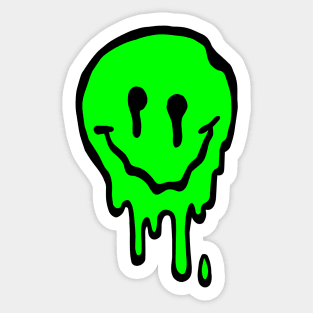 Smiley Melted Sticker